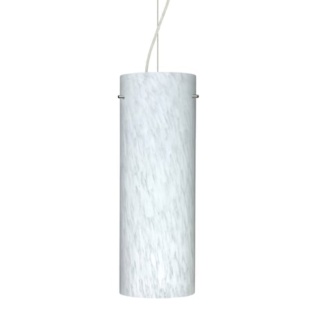 Besa Lighting Stilo 18 Cord Pendant, Carrera, Satin Nickel Finish, 1x150W Incandescent 1KX-412819-SN